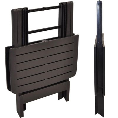 7. STÓŁ OGRODOWY SKŁADANY PLASTIKOWY 72x79x70CM ANTRACYT