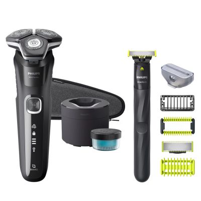 3. Philips SHAVER Series 5000 S5898/79 maszynka do golenia Golarka rotacyjna Przycinarka Chrom