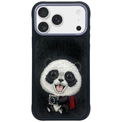 Etui Nimmy Big Eyed Pet 2.0 Panda do iPhone 17 Pro - czarne