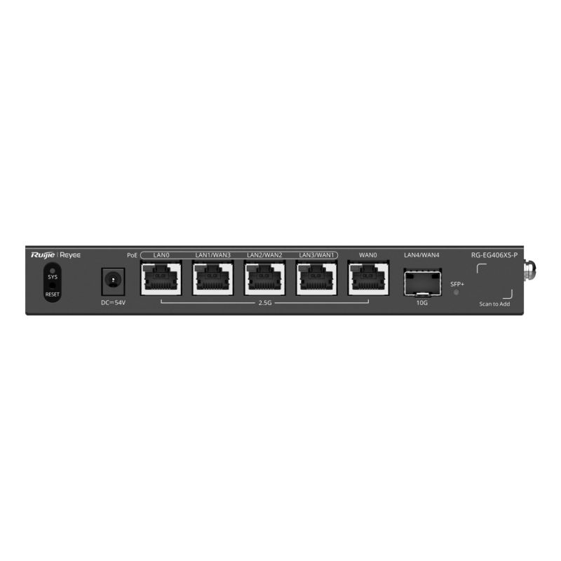 2. Ruijie Networks RG-EG406XS-P ruter 2.5 Gigabit Ethernet Czarny