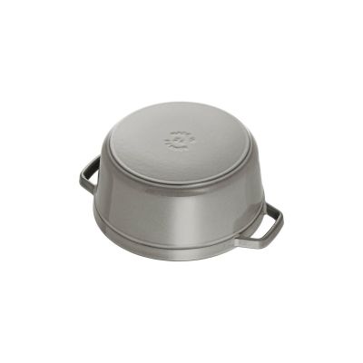 7. STAUB Garnek żeliwny okrągły 40500-246-0 3,8l grafitowy
