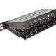 11. Panel krosowy high density 19'' 24x RJ45, LSA poziom, kat.6A, ekranowany, 0.5U, czarny, prowadnica kabli