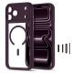 2. Etui Tech-Protect MagPeak MagSafe CC na iPhone 18 Pro / 17 Pro - przezroczysto-burgundowe