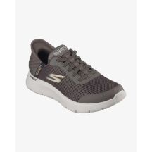 Skechers Slip-Ins: Go Walk Flex - Hands Up brązowe (216324-WW/BRN)