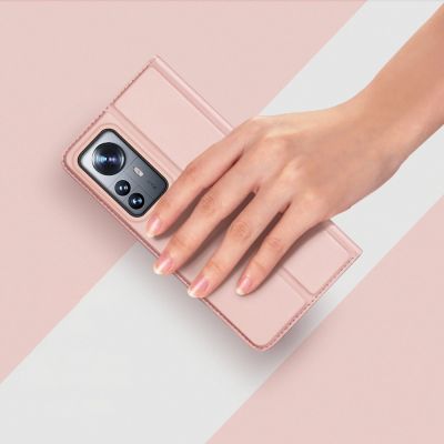 14. Dux Ducis Skin Pro kabura etui pokrowiec z klapką Xiaomi 12 Pro złoty