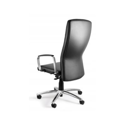 2. Fotel biurowy Adella C239 skóra naturalna HL-4 czarna