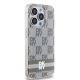 4. Etui DKNY IML Checkered Mono Pattern & Printed Stripes MagSafe na iPhone 15 Pro Max - beżowe
