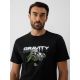 3. T-shirt regular z nadrukiem męski 4F 4FRAW26TTSHM4663-20S