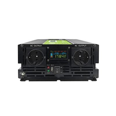 12. GREEN CELL PRZETWORNICA LCD 12V/230V 2000W/4000W CZYSTY SINUS INVGC12P2000LCD