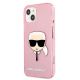 2. Etui Karl Lagerfeld Glitter Karl's Head na iPhone 13 mini - różowe