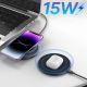11. Ładowarka indukcyjna Wozinsky WLI-01Y 15W Qi z kablem USB-C - czarny