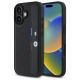 Etui BMW M Perforated Tricolor Detail Line na iPhone 16 - czarne