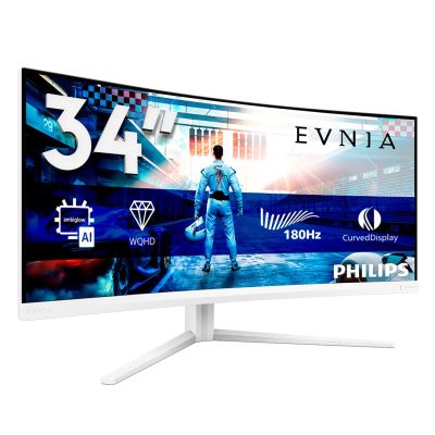 29. Philips 34M2C5501A/00 monitor komputerowy 86,4 cm (34") 3440 x 1440 px Wide Quad HD LCD Biały