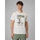 T-shirt regular z nadrukiem męski 4F 4FRSS26TTSHM3811-11S