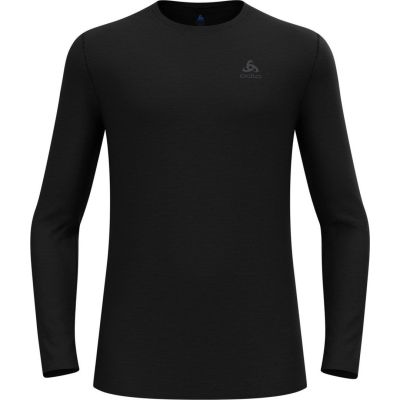 2. Koszulka męska ODLO Merino 160 BL Top Crew Neck l/s roz. L Czarna