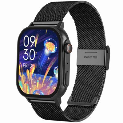 3. Smartwatch Damski GRAVITY GT15-12 Granatowy Pasek Silikonowy + Czarna Bransoleta