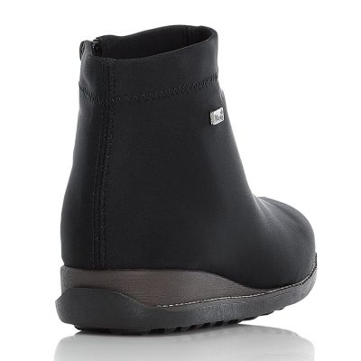 20. Botki damskie ocieplane czarne Rieker W 98251-00