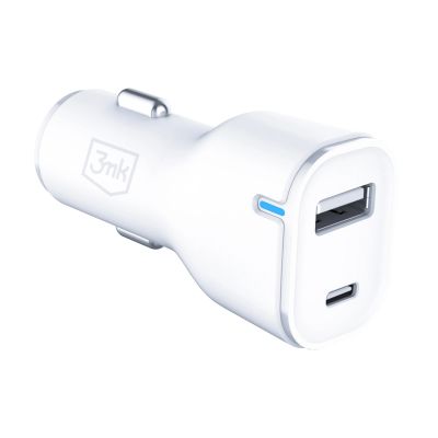 7. Ładowarka samochodowa 3mk Car Charger 20W PD3.0 QC 3.0 USB 1A1C - biała