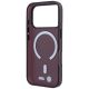 7. Etui BMW M IML Frosted Metal Logo & Trims MagSafe na iPhone 17 Pro Max / 18 Pro Max - bordowe