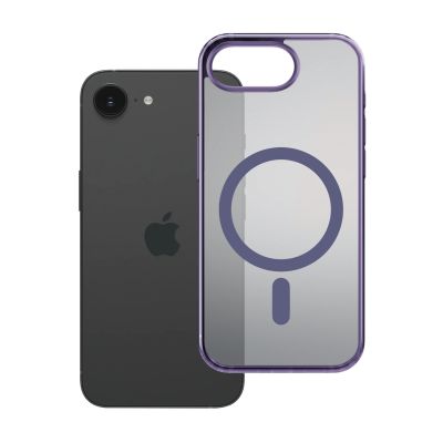 4. Etui 3mk Frosty MagCase na Apple iPhone 16E - fioletowe