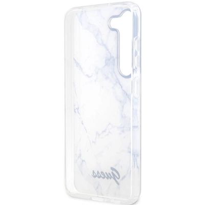 7. Etui Guess Marble Collection na Samsung Galaxy S23+ - białe