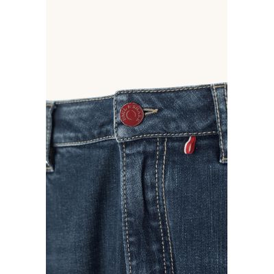 3. Paul&Shark Jeansy Red Rivet pięciokieszeniowe męskie średniogranatowy denim (15314100-J02)