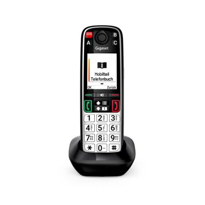 8. Gigaset EASY 500HX Telefon analogowy/DECT Nazwa i identyfikacja dzwoniącego Czarny, Srebrny