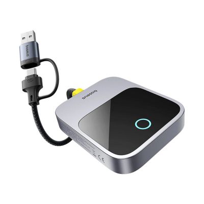 5. Adapter CarPlay Baseus SafeJourney Series bezprzewodowy - szary