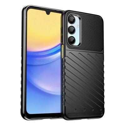 Etui Thunder Case na Samsung Galaxy A56/A36 silikonowy pancerny pokrowiec - czarne