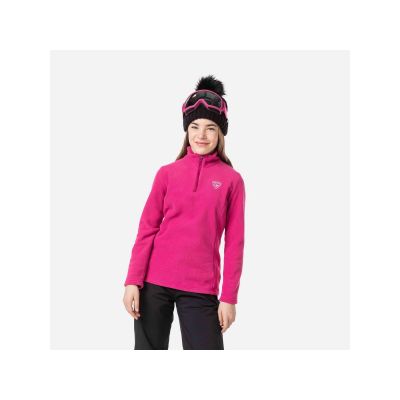 3. Bluza Rossignol Girl 1/2 Zip Fleece różowy