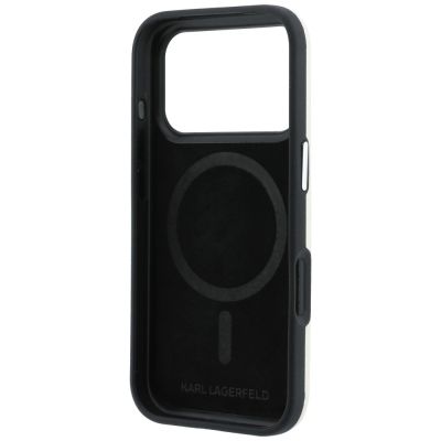 8. Etui Karl Lagerfeld Smooth Ikonik Sketch MagSafe do iPhone 18 Pro / 17 Pro - beżowe
