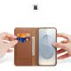 2. Etui Dux Ducis Hivo na Samsung Galaxy S25 Edge z klapką i ochroną RFID - brązowe