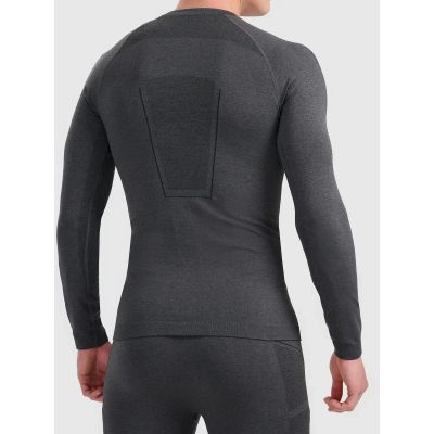 2. Bezszwowa bielizna narciarska termoaktywna z wykończeniem szybkoschnącym - longsleeve męski 4F 4FWAW26USEAM311-21M