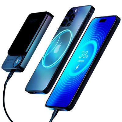 3. Powerbank 3mk HARDY MagSynergy Ni+ 5,000mAh 22.5W USB 1C1L - czarny