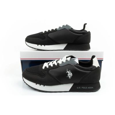 10. U.S Polo Assn buty sportowe sneakersy męskie modne wygodne czarne