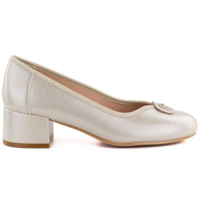 4. Kozaki damskie zamszowe ocieplane ażurowe khaki Potocki 12522