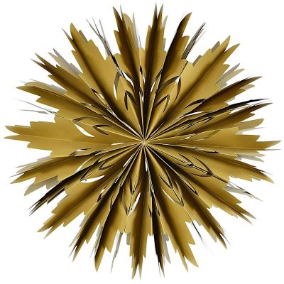 2. PŁATEK ŚNIEGU DEKORACJA WISZĄCA PAPIEROWA ŚR 50CM MICA - BRĄZOWY
