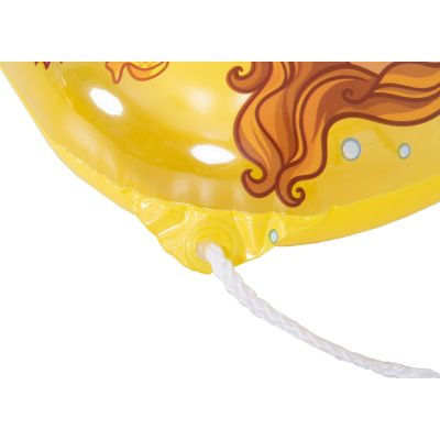 6. MATERAC PLAŻOWY Z OKIENKIEM PODWODNY ŚWIAT 74x48CM 37591 - ŻÓŁTY