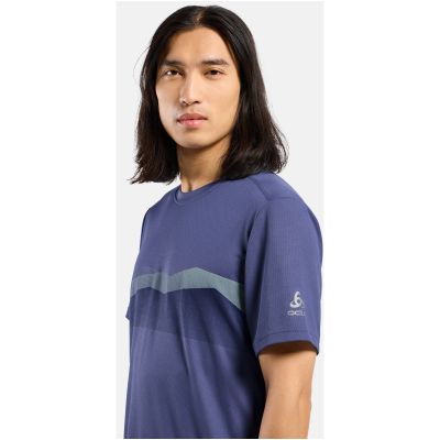 Koszulka męska Odlo F-DRY RIDGELINE T-shirt crew neck s/s niebieska