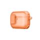9. Etui AMAZINGTHING Titan Pro Mag Case Clear do AirPods Pro 3 - pomarańczowe