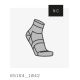 Skarpety rowerowe POC Cadence Road Short Sock szare
