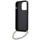 6. Etui Karl Lagerfeld Saffiano Monogram Chain na iPhone 14 Pro - czarne