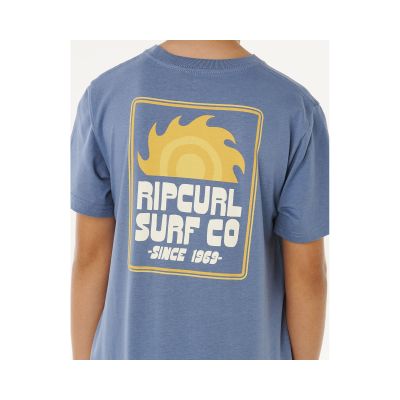 3. Koszulka chłopięca RIP CURL Pacific Rinse Sunrise Tee-Boy niebieska