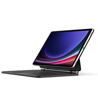 2. Etui Dux Ducis Keyboard (MK Series) z klawiaturą Bluetooth na Samsung Galaxy Tab S9+ / S8+ / S7+ - czarna