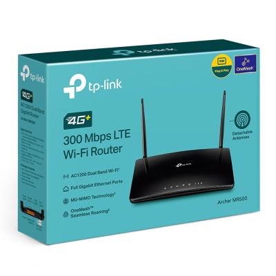 6. TP-Link Archer MR500 router bezprzewodowy Gigabit Ethernet Dual-band (2.4 GHz/5 GHz) 4G Czarny