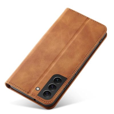 5. Magnet Fancy Case etui Samsung Galaxy S23+ pokrowiec z klapką portfel podstawka brązowe