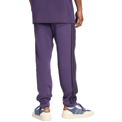 9. Spodnie męskie adidas Essentials 3-Stripes Fleece fioletowe JX0750