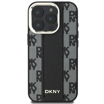 3. Etui DKNY Checkered Pattern Magsafe na iPhone 16 Pro - czarne