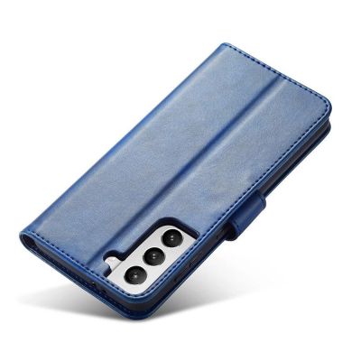 2. Magnet Case elegancki futerał etui pokrowiec z klapką i funkcją podstawki Samsung Galaxy S22+ (S22 Plus) niebieski