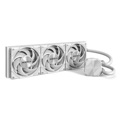 3. Chłodzenie wodne Montech HyperFlow Silent AiO - 360mm, białe